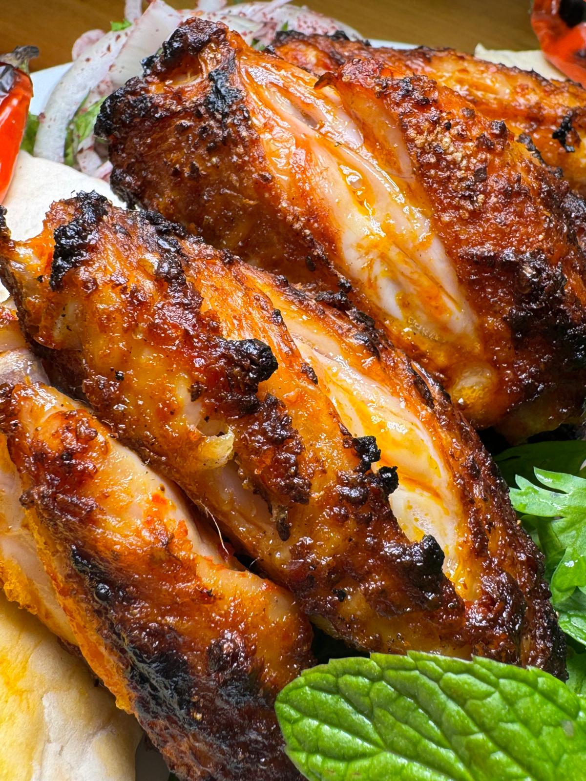 Marine közlenmiş tavuk sarma